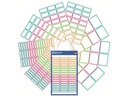 Z-Design Namensetiketten 9 Blatt, Mehrfarbig