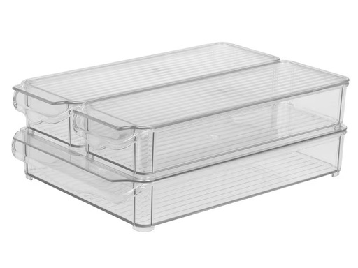 [90305539 1541116] FTM Kühlschrankorganizer 3-teilig, Transparent