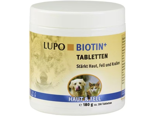 [90305632 1587611] Luposan Hunde-Nahrungsergänzung Biotin Tabletten, 180 g