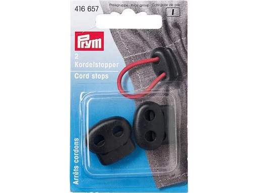 [90305876 1576001] Prym Kordelstopper 2-Loch Schwarz