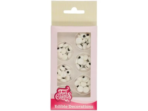 [90305943 1593225] Funcakes Zuckerdekore FunCakes Zuckeraugen Rund 64 Stück
