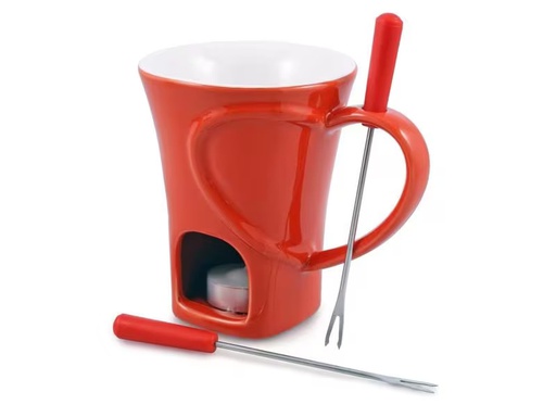[90305964 1597570] Swissmar Schokoladenfondue-Set 4 Teile, Rot
