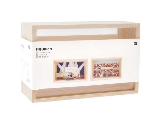 [90305967 1579166] Rico Design Mini-Figur Objektkasten 20 x 13 x 8 cm