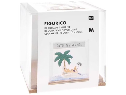 [90305986 1579164] Rico Design Mini-Figur Dekohaube Würfel M,10 x 9.5 x 9.5 cm