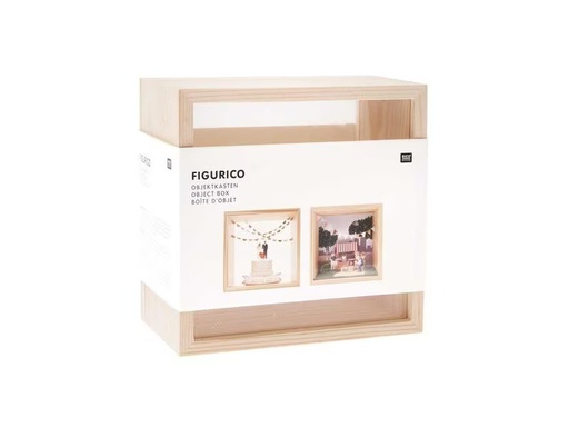 [90306001 1579167] Rico Design Mini-Figur Objektkasten 13 x 13 x 8 cm