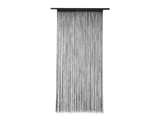 [90306004 1541295] COCON Fadenvorhang 90 cm x 200 cm, Schwarz
