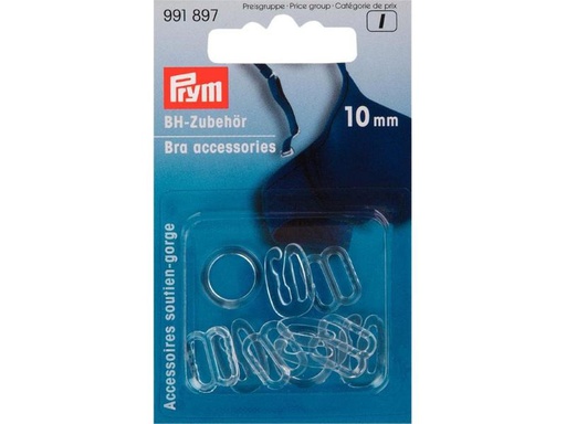 [90306037 1575938] Prym BH-Zubehör Feststeller Transparent, 10 mm