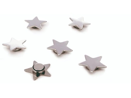 [90050570 894667] Trendform Haftmagnet STAR Silber, 6 Stück
