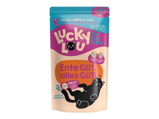 [90306140 1586534] Lucky Lou Nassfutter Lifestage Adult Geflügel &amp; Ente, 125 g