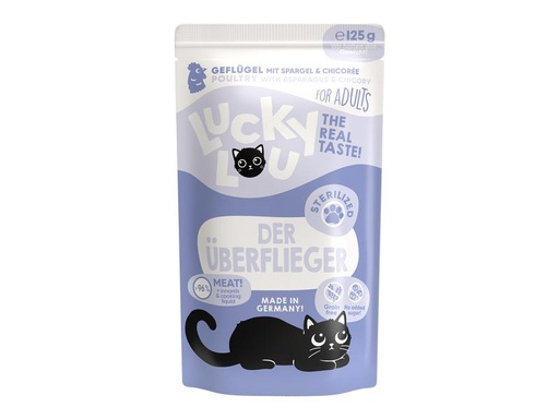 [90306141 1586549] Lucky Lou Nassfutter Lifestage Sterilized Geflügel, 125 g
