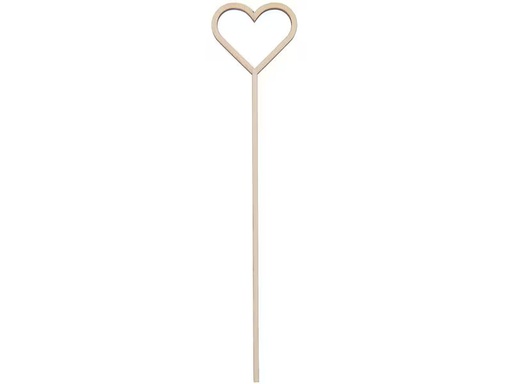[90306150 1579206] Rico Design Holzartikel Herz 26 x 5 cm
