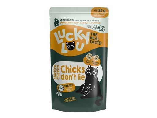 [90306152 1586547] Lucky Lou Nassfutter Lifestage Senior Geflügel, 125 g