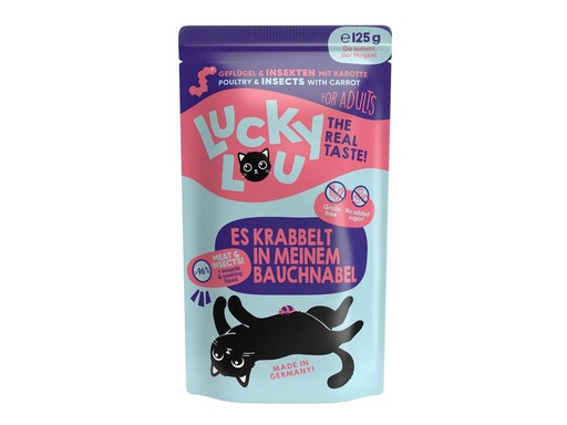 [90306192 1586550] Lucky Lou Nassfutter Lifestage Adult Geflügel &amp; Insekten, 125 g