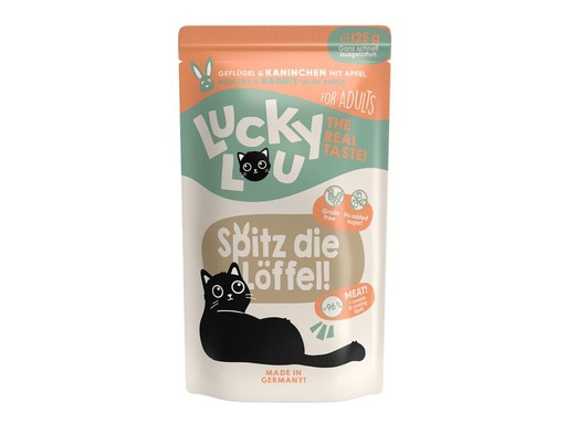 [90306203 1586538] Lucky Lou Nassfutter Lifestage Adult Geflügel &amp; Kaninchen, 125 g
