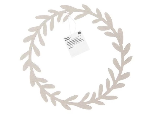 [90306211 1579198] Rico Design Papp-Figur Kranz 27.5 cm