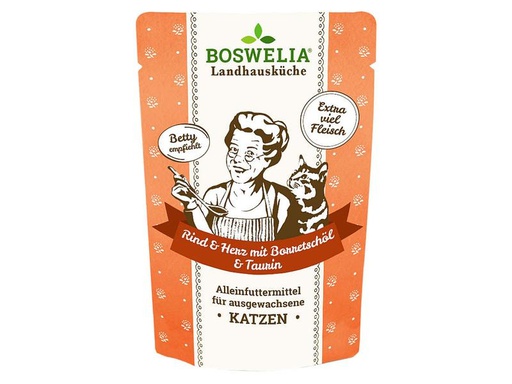 [90306223 1589789] Betty's Landhausküche Nassfutter Rind &amp; Herz mit Borretschöl, 100 g