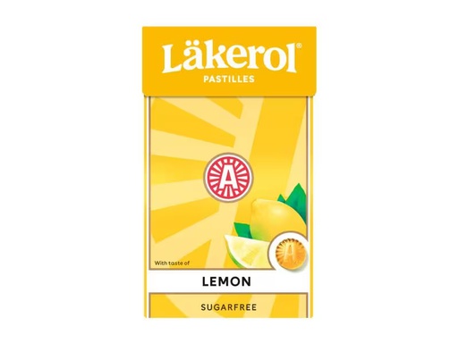 [90306413 1587476] Läkerol Bonbons Lemon Sugarfree 27 g