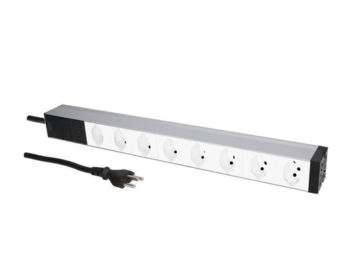 [90306430 1566262] Max Hauri 19 PDU 8x T13, 1HE Weiss