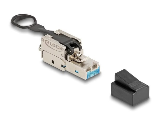 [90306443 1595241] Delock Stecker RJ45 Cat.6A Feldkonfektionierbar 1 Stück, Silber