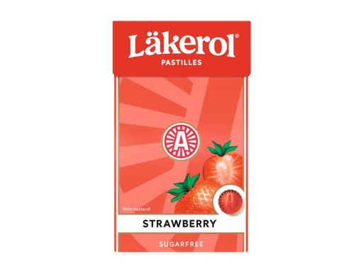 [90306465 1587477] Läkerol Bonbons Strawberry Sugarfree 27 g