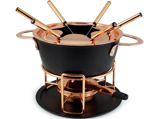 [90306832 1597573] Swissmar Fleischfondue-Set Realp 11 Teile, Kupfer/Schwarz