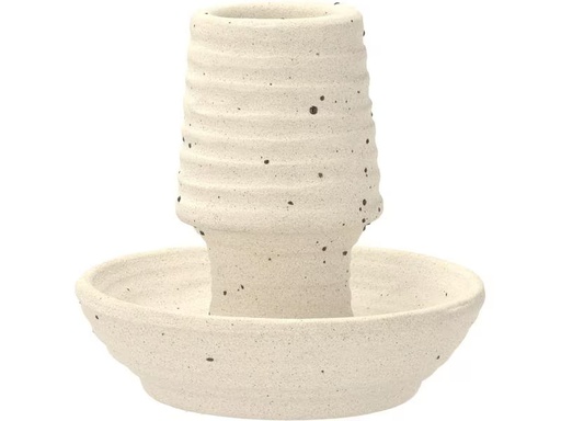 [90307068 1586751] Villa Collection Kerzenständer Elv 8 cm, Weiss
