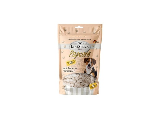 [90307075 1560964] LandSnack Snack Dog Popcorn mit Leber &amp; Vitaminen, 100g