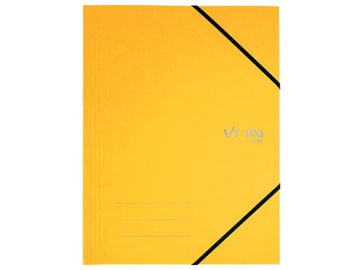 [90307112 1598480] VON Gummibandmappe A4, Gelb, 5 Stück