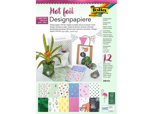 [90050707 766408] Folia Designpapier Hot foil II Farbig sortiert