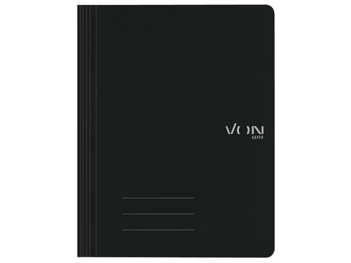 [90307335 1597727] VON Schnellhefter mit Heftmechanik, A4, Schwarz, 10 Stück