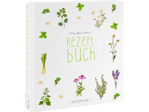 [90307382 1594627] Goldbuch Notizbuch für Rezepte Wildblumen 21 x 22 cm