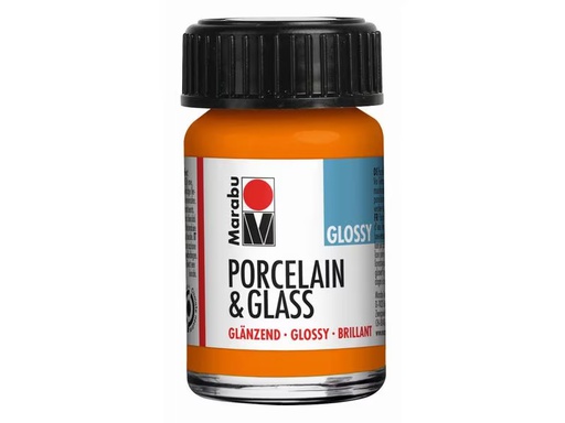 [90307438 1596863] Marabu Glas- und Porzellanfarbe 013 Orange, 15 ml