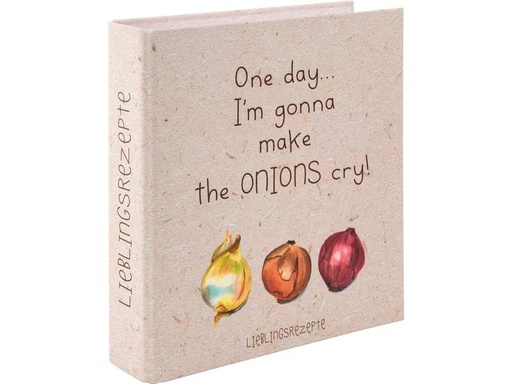 [90307460 1594633] Goldbuch Notizbuch für Rezepte Onions 21 x 22 cm