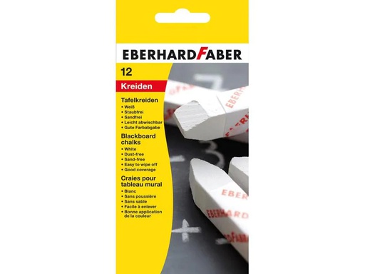 [90050747 1102052] Eberhard Faber Wandtafelkreide Weiss, 12 Stück