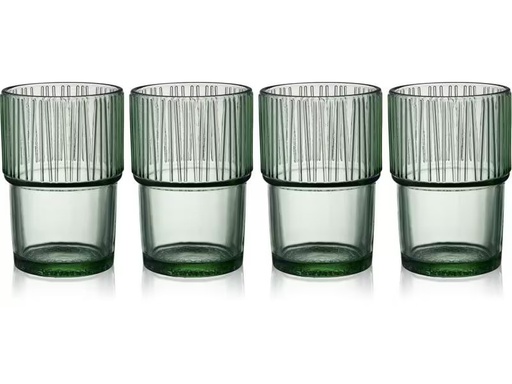 [90307505 1598469] Bitz Latte Macchiato Becher Kusintha 380 ml, 4 Stück, Grün