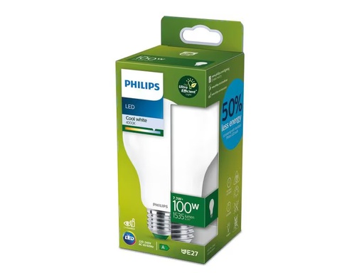 [90307526 1599690] Philips Lampe E27 LED, Ultra-Effizient, Neutralweiss, 100W Ersatz