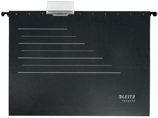 [90307601 1598493] Leitz Hängeregister ALPHA Recycle Schwarz, 10 Stück