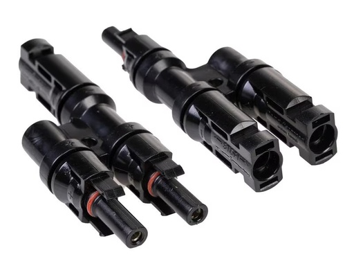 [90307642 1554363] FURBER.power T-Verteiler MC4 kompatibel 1 auf 2, Set