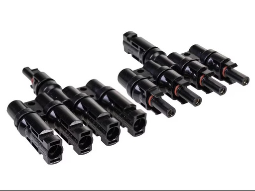[90307734 1554365] FURBER.power T-Verteiler MC4 kompatibel 1 auf 4, Set