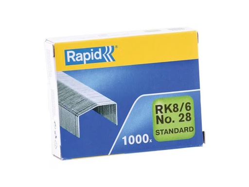 [90308051 1598491] Rapid Heftklammern RK8, 10 x 1050 Stück