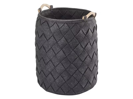 [90308227 1595915] Aquanova Wäschekorb  Amy 75 l, Dunkelgrau