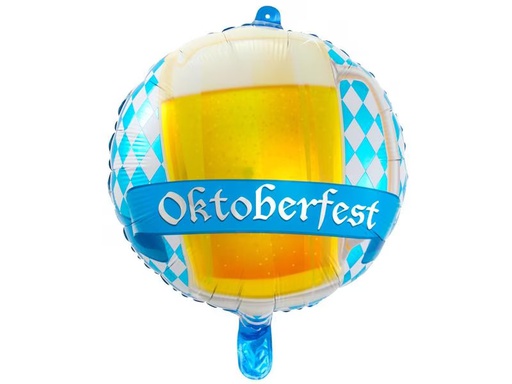 [90308229 1584985] Folat Folienballon Masskrug 43 cm, Mehrfarbig