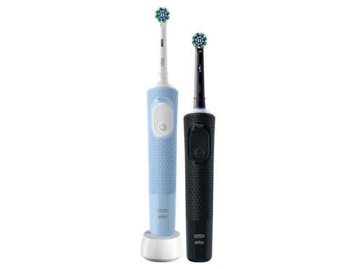 [90308353 1590571] Oral-B Rotationszahnbürste Vitality Pro D103 Duo Blau/Schwarz