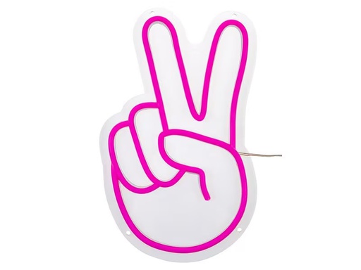 [90308360 1535042] Vegas Lights LED Dekolicht Neonschild Peace 30 x 18 cm