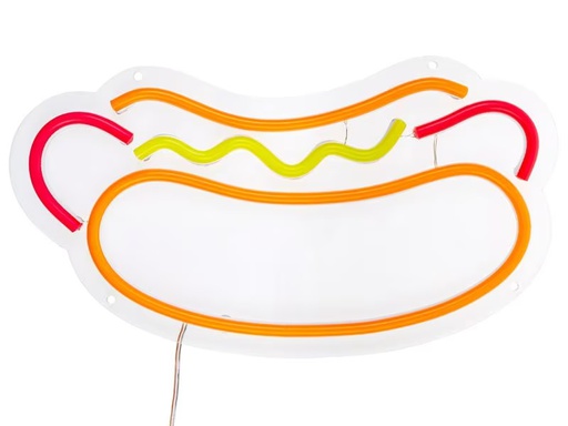 [90308377 1535049] Vegas Lights LED Dekolicht Neonschild Hot Dog 30 x 16.5 cm