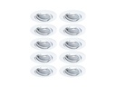 Paulmann Einbauspot LED Base Basisset, GU10, 10 x 10W, Weiss