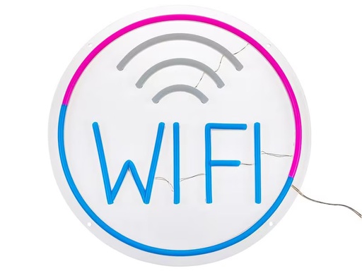 [90308428 1535043] Vegas Lights LED Dekolicht Neonschild Wi-Fi Zone 30 x 30 cm