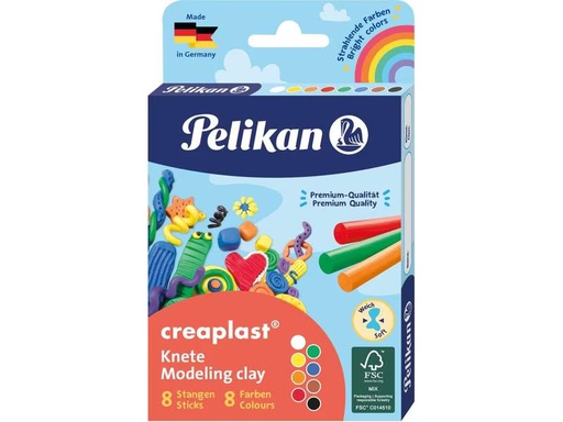 [90308451 1496878] Pelikan Knetmasse Creaplast 8 Farben