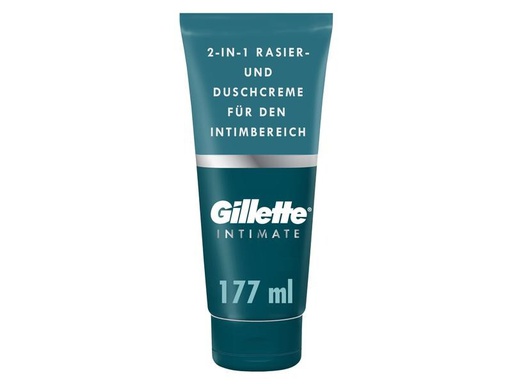 [90308498 1601178] Gillette Rasier- und Duschcreme Intimate 2-in-1 177 ml1 Stück