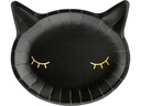 Partydeco Einwegteller Cat 22 x 20 cm, 6 Stück, Schwarz